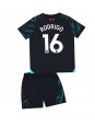 Manchester City Rodri Hernandez #16 Alternativní dres pro děti 2023-24 Krátký Rukáv (+ trenýrky)